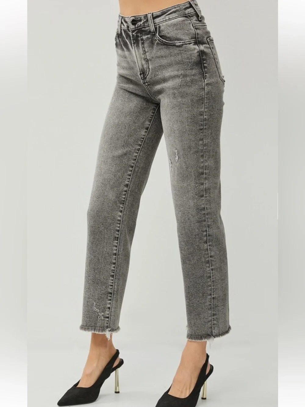 334 RISEN HIGH RISE STRAIGHT JEANS - Picture 2 of 3